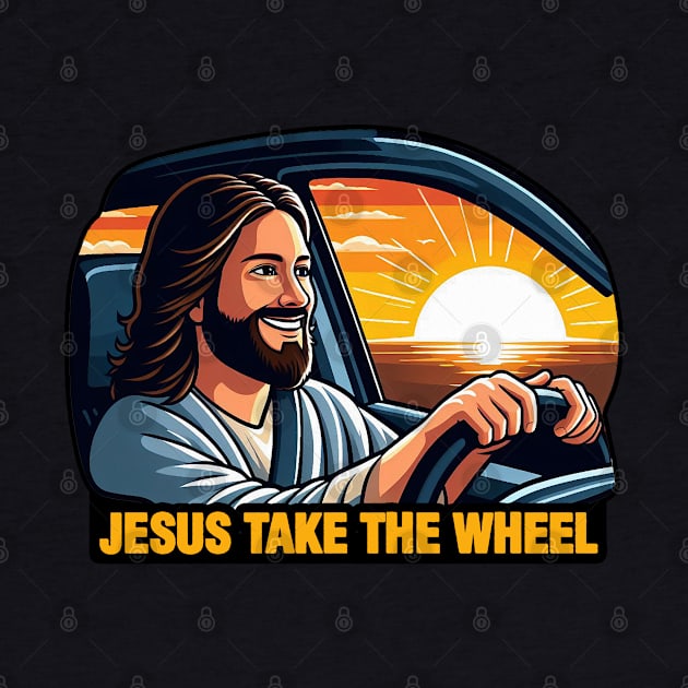 Jesus Take The Wheel by Plushism